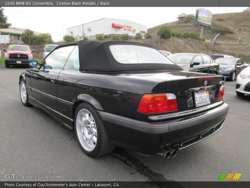 Cosmos Black Metallic / Black 1999 BMW M3 Convertible