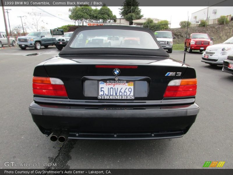 Cosmos Black Metallic / Black 1999 BMW M3 Convertible
