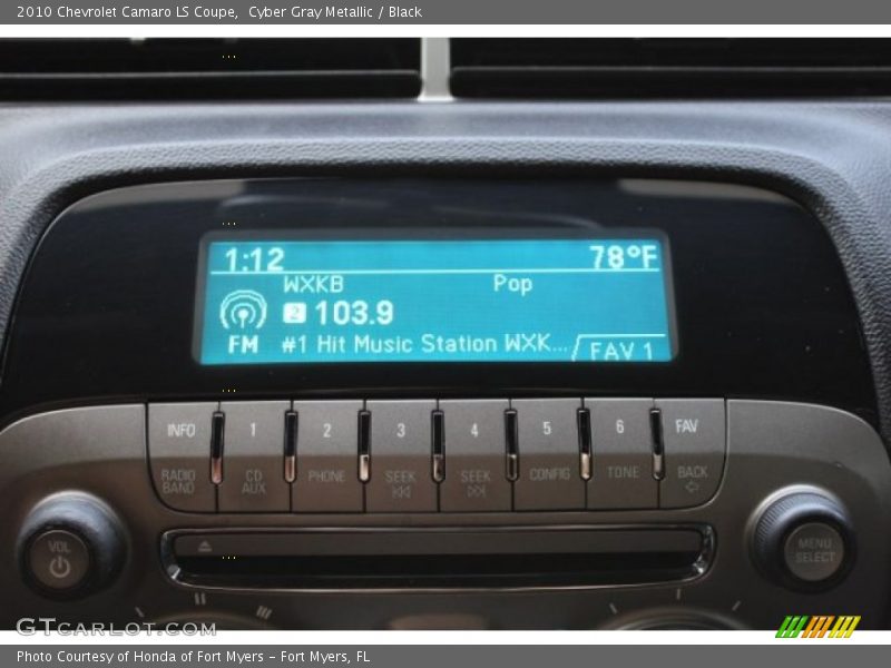 Cyber Gray Metallic / Black 2010 Chevrolet Camaro LS Coupe