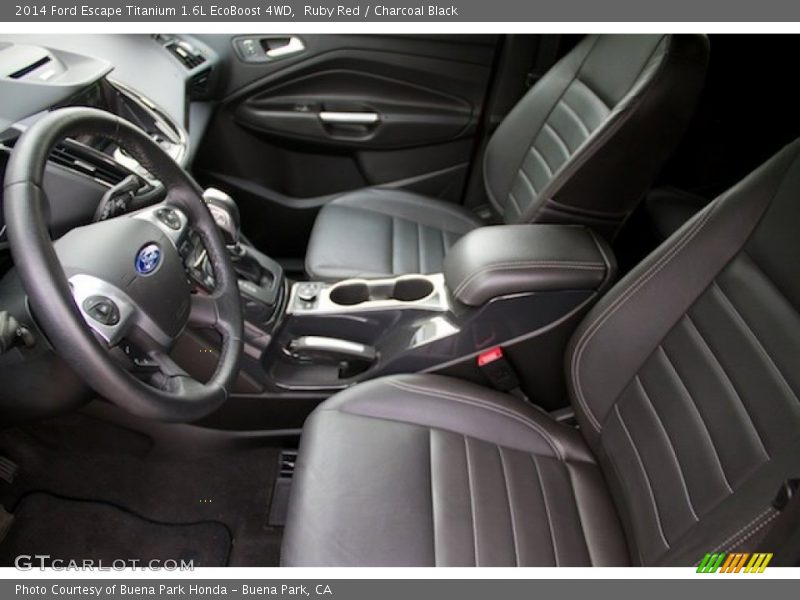 Ruby Red / Charcoal Black 2014 Ford Escape Titanium 1.6L EcoBoost 4WD