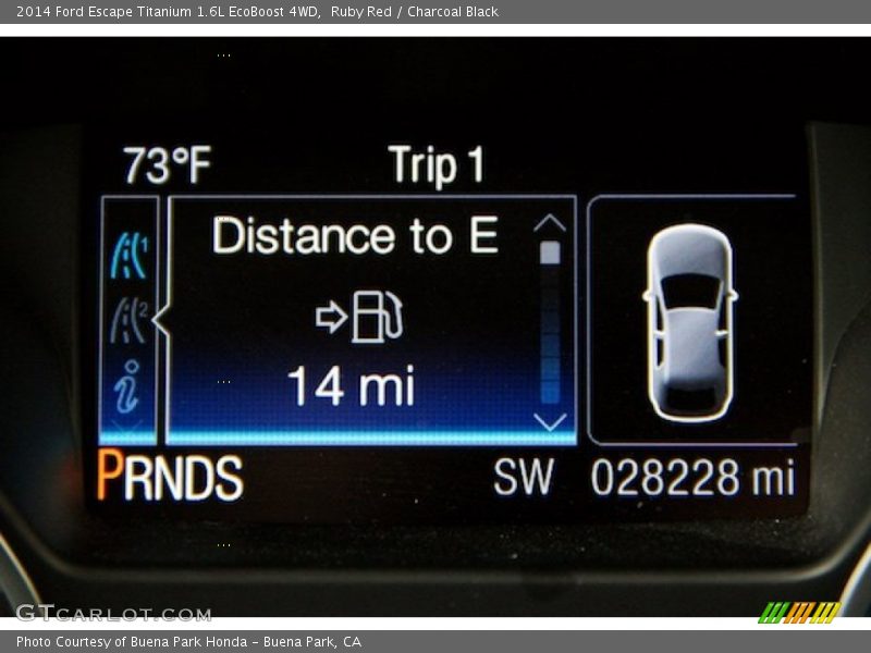 Ruby Red / Charcoal Black 2014 Ford Escape Titanium 1.6L EcoBoost 4WD