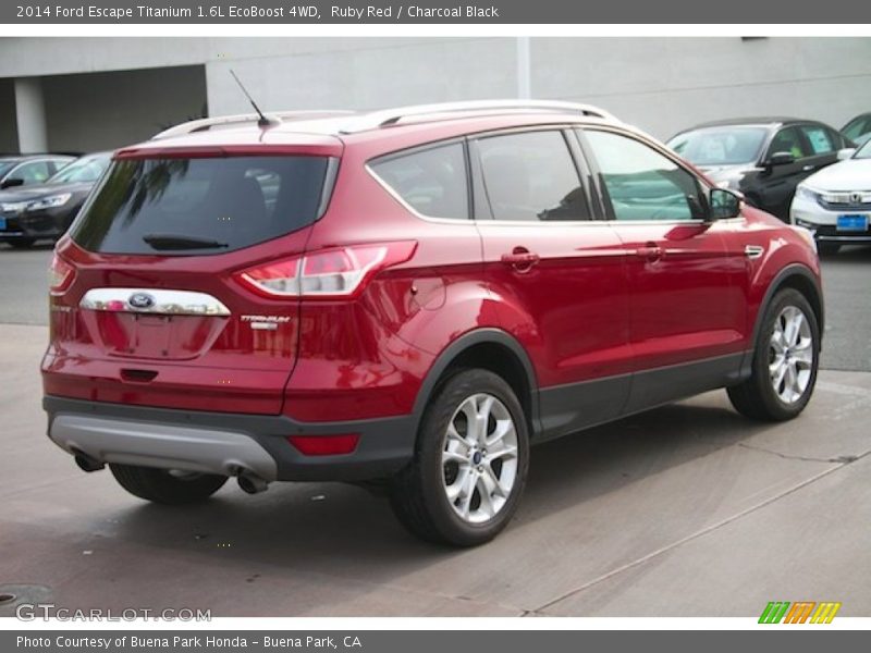 Ruby Red / Charcoal Black 2014 Ford Escape Titanium 1.6L EcoBoost 4WD