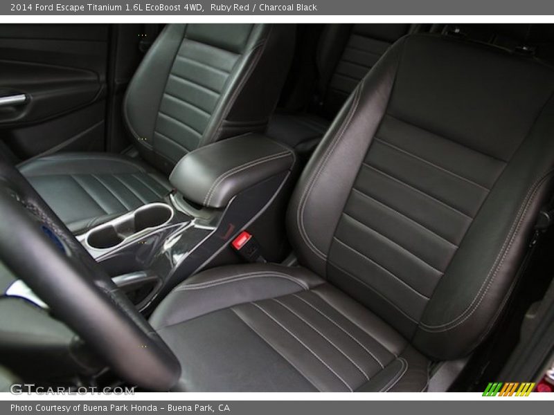 Ruby Red / Charcoal Black 2014 Ford Escape Titanium 1.6L EcoBoost 4WD