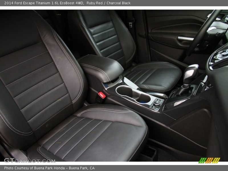 Ruby Red / Charcoal Black 2014 Ford Escape Titanium 1.6L EcoBoost 4WD