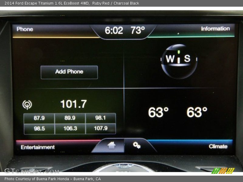 Ruby Red / Charcoal Black 2014 Ford Escape Titanium 1.6L EcoBoost 4WD