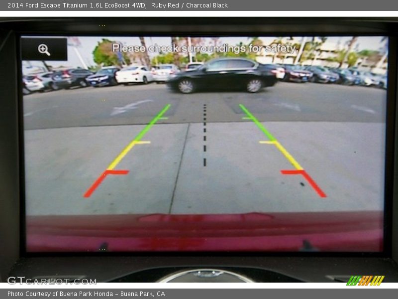 Ruby Red / Charcoal Black 2014 Ford Escape Titanium 1.6L EcoBoost 4WD