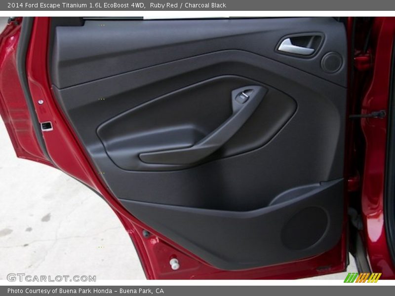 Ruby Red / Charcoal Black 2014 Ford Escape Titanium 1.6L EcoBoost 4WD