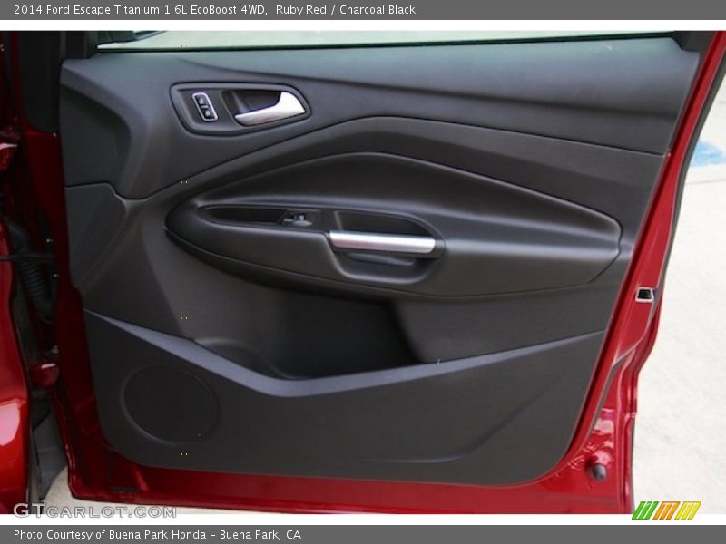 Ruby Red / Charcoal Black 2014 Ford Escape Titanium 1.6L EcoBoost 4WD
