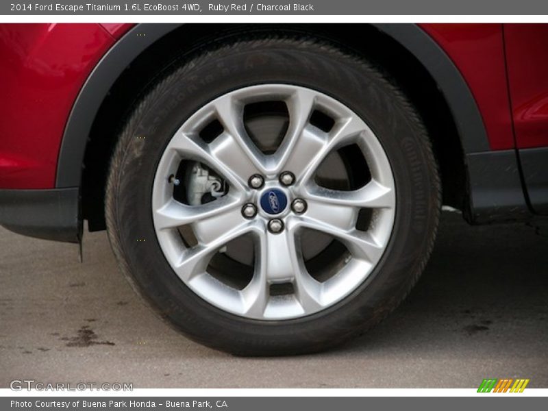 Ruby Red / Charcoal Black 2014 Ford Escape Titanium 1.6L EcoBoost 4WD