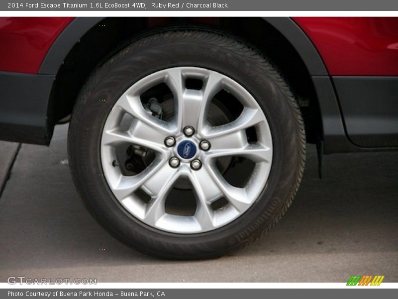 Ruby Red / Charcoal Black 2014 Ford Escape Titanium 1.6L EcoBoost 4WD