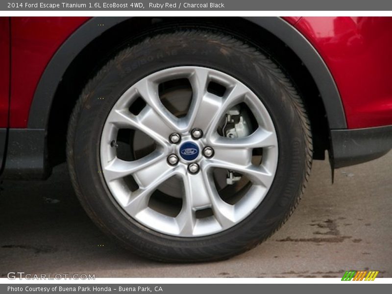 Ruby Red / Charcoal Black 2014 Ford Escape Titanium 1.6L EcoBoost 4WD