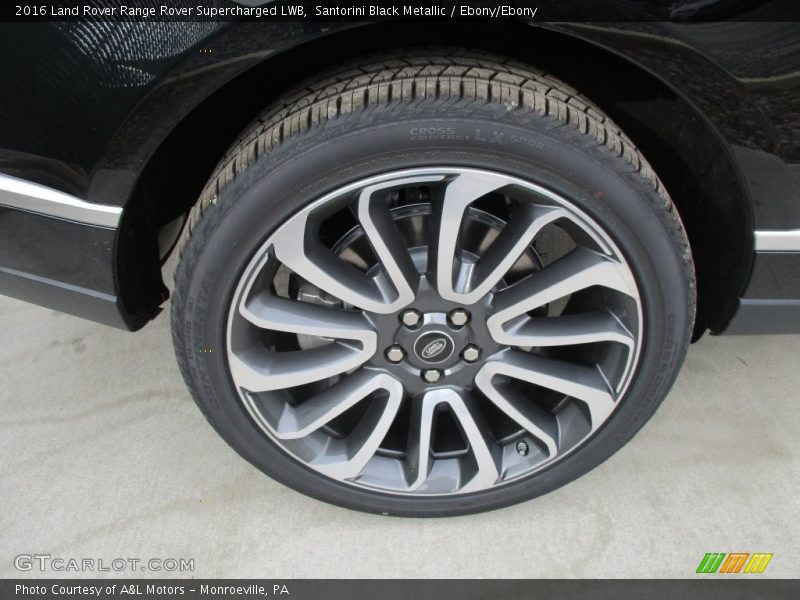 Santorini Black Metallic / Ebony/Ebony 2016 Land Rover Range Rover Supercharged LWB