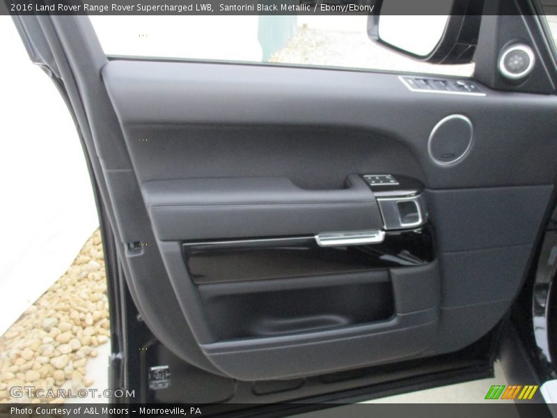 Santorini Black Metallic / Ebony/Ebony 2016 Land Rover Range Rover Supercharged LWB