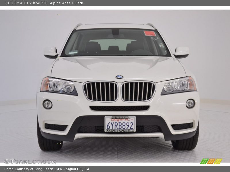Alpine White / Black 2013 BMW X3 xDrive 28i