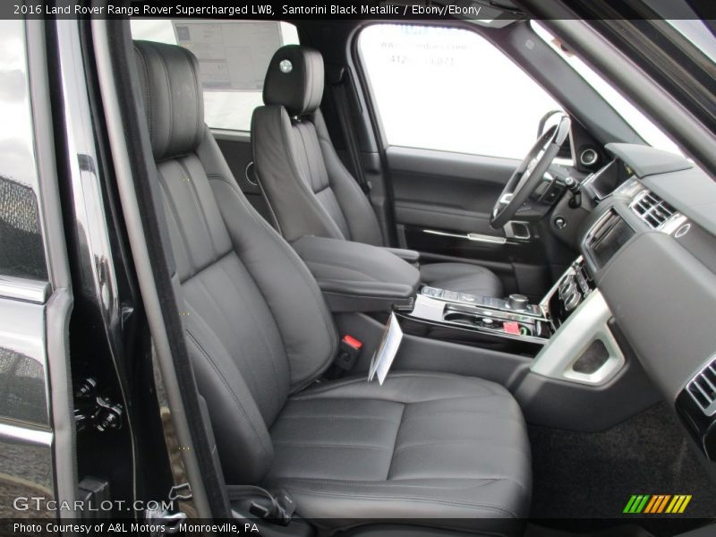 Santorini Black Metallic / Ebony/Ebony 2016 Land Rover Range Rover Supercharged LWB
