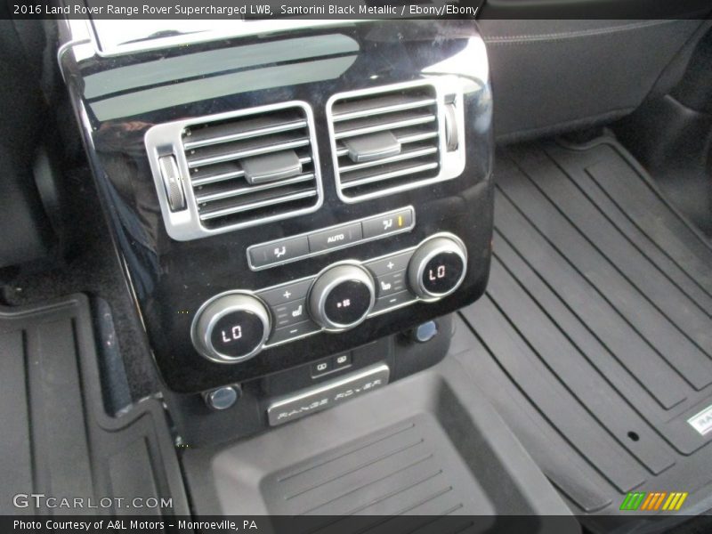 Santorini Black Metallic / Ebony/Ebony 2016 Land Rover Range Rover Supercharged LWB