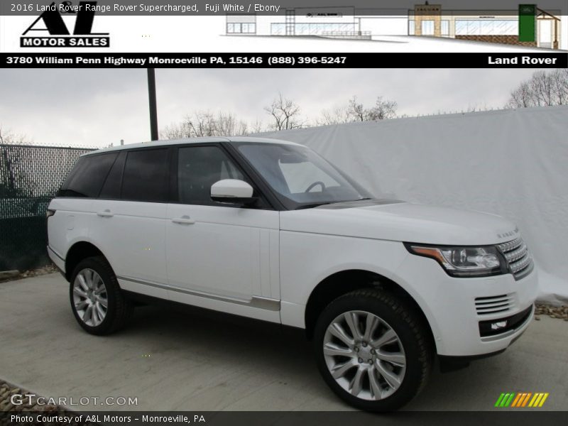 Fuji White / Ebony 2016 Land Rover Range Rover Supercharged