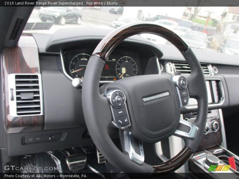 Fuji White / Ebony 2016 Land Rover Range Rover Supercharged