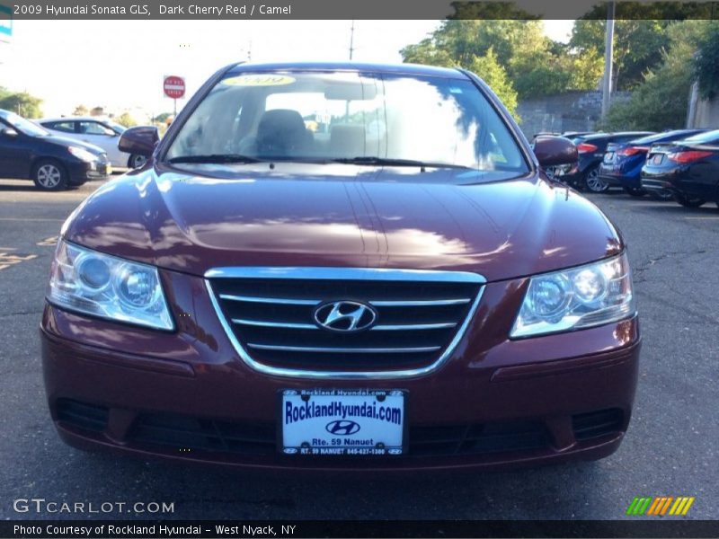 Dark Cherry Red / Camel 2009 Hyundai Sonata GLS