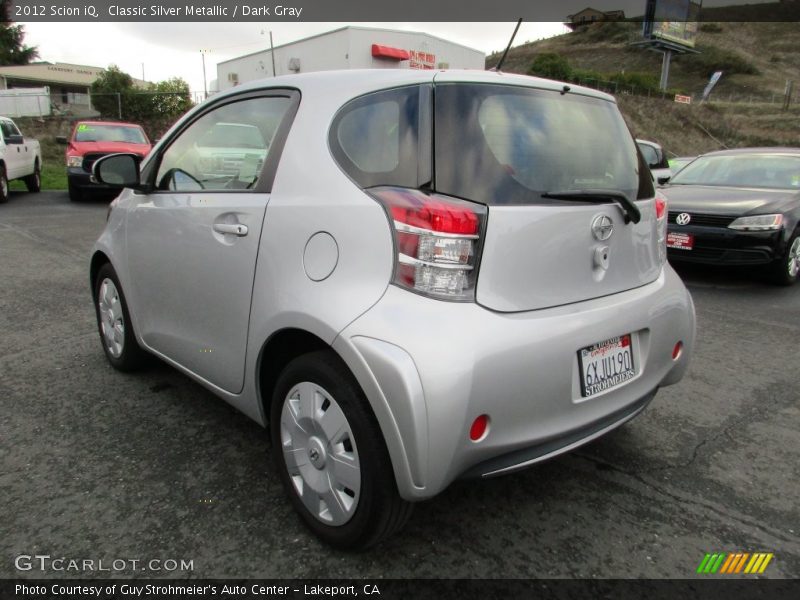 Classic Silver Metallic / Dark Gray 2012 Scion iQ