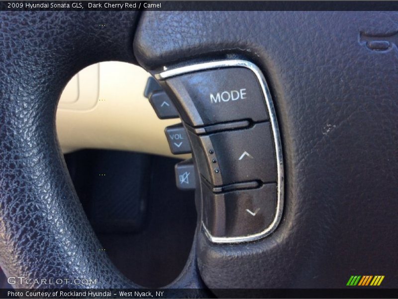 Dark Cherry Red / Camel 2009 Hyundai Sonata GLS