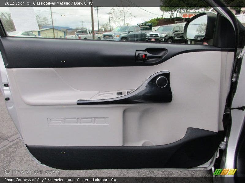 Classic Silver Metallic / Dark Gray 2012 Scion iQ