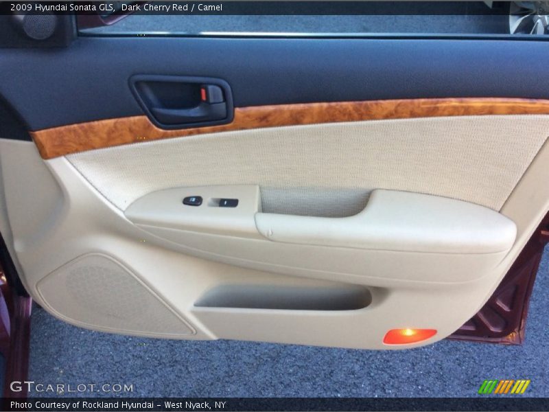 Dark Cherry Red / Camel 2009 Hyundai Sonata GLS