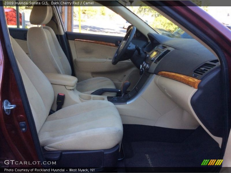 Dark Cherry Red / Camel 2009 Hyundai Sonata GLS