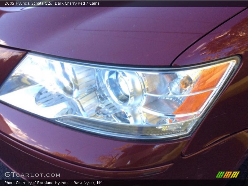 Dark Cherry Red / Camel 2009 Hyundai Sonata GLS