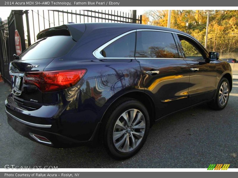 Fathom Blue Pearl / Ebony 2014 Acura MDX SH-AWD Technology