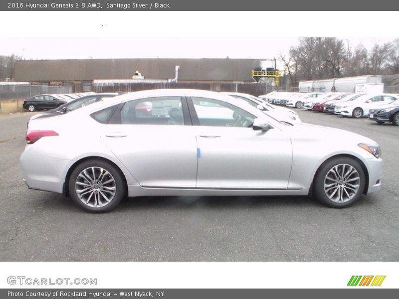 Santiago Silver / Black 2016 Hyundai Genesis 3.8 AWD