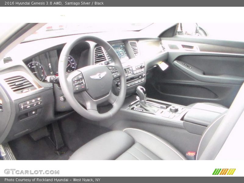 Santiago Silver / Black 2016 Hyundai Genesis 3.8 AWD