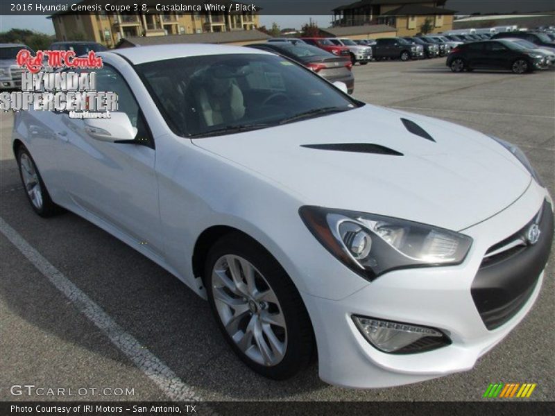 Casablanca White / Black 2016 Hyundai Genesis Coupe 3.8