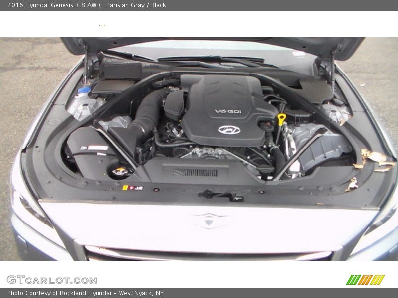 Parisian Gray / Black 2016 Hyundai Genesis 3.8 AWD
