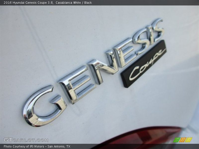 Casablanca White / Black 2016 Hyundai Genesis Coupe 3.8