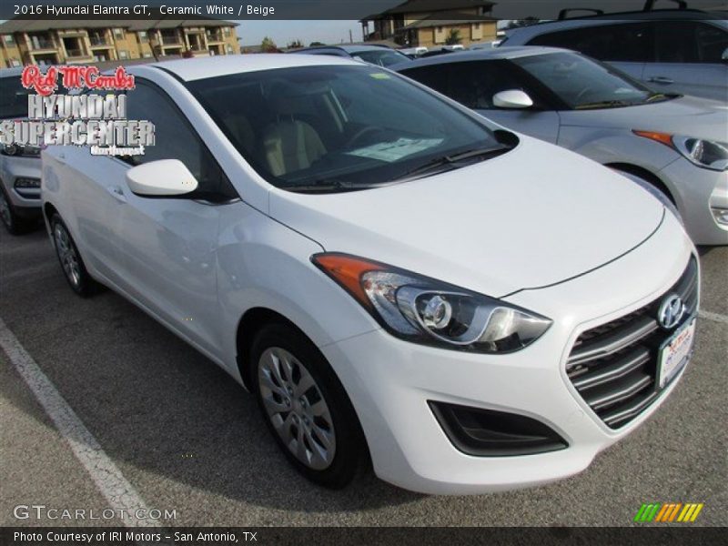 Ceramic White / Beige 2016 Hyundai Elantra GT