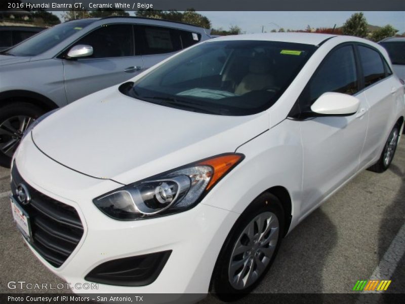 Ceramic White / Beige 2016 Hyundai Elantra GT