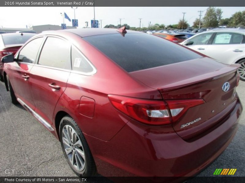 Venetian Red / Gray 2016 Hyundai Sonata Sport
