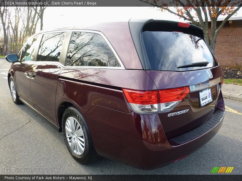 Dark Cherry Pearl / Beige 2014 Honda Odyssey LX