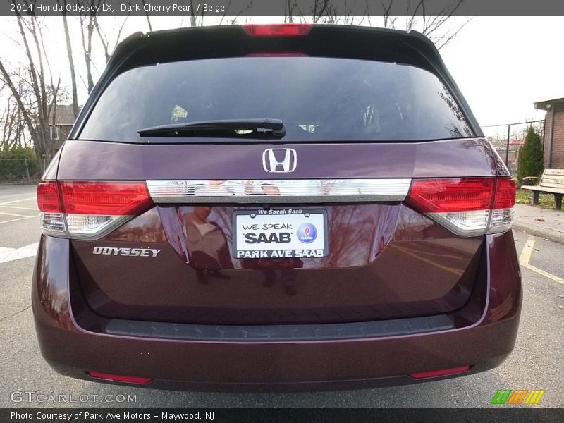 Dark Cherry Pearl / Beige 2014 Honda Odyssey LX