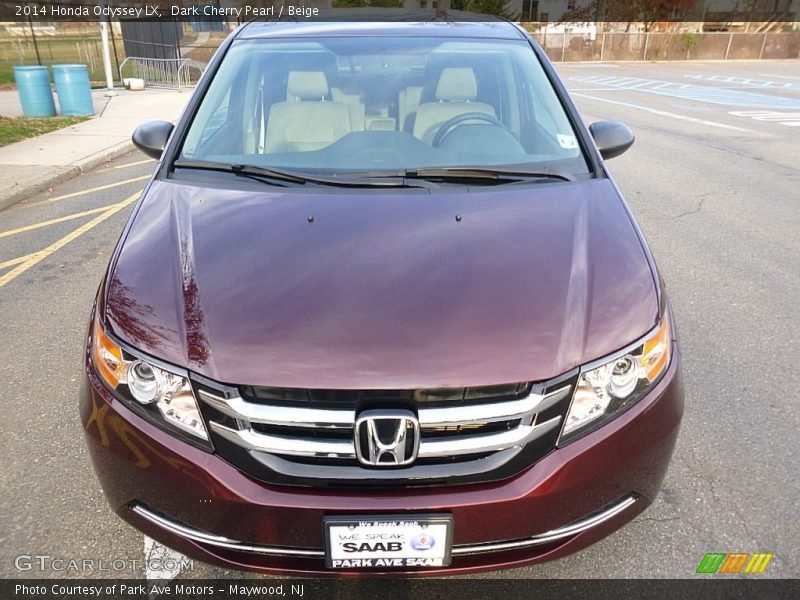 Dark Cherry Pearl / Beige 2014 Honda Odyssey LX
