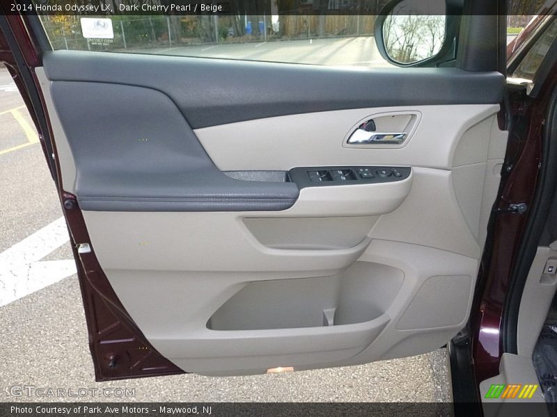 Dark Cherry Pearl / Beige 2014 Honda Odyssey LX