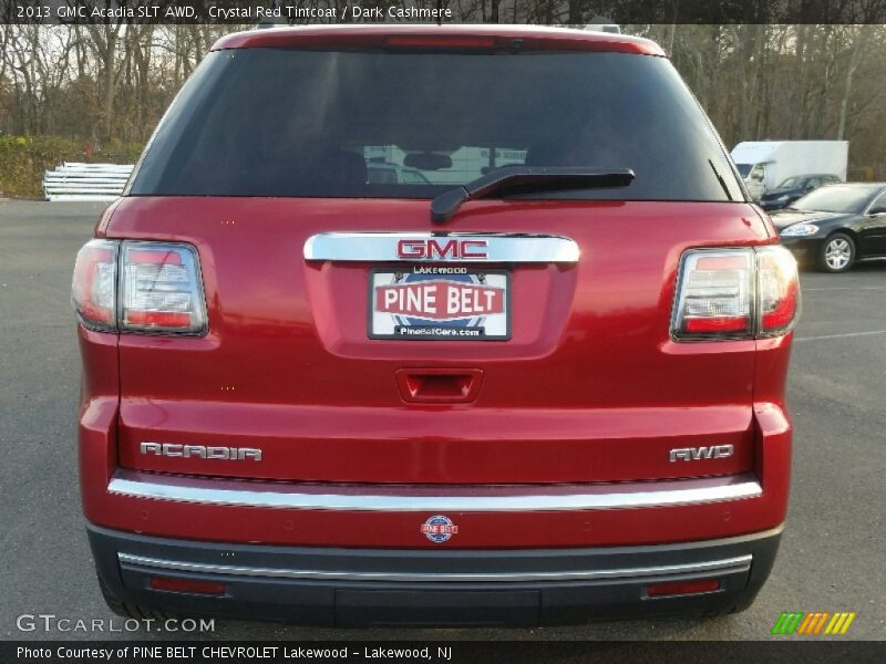 Crystal Red Tintcoat / Dark Cashmere 2013 GMC Acadia SLT AWD