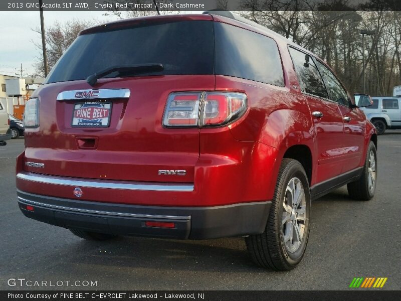 Crystal Red Tintcoat / Dark Cashmere 2013 GMC Acadia SLT AWD