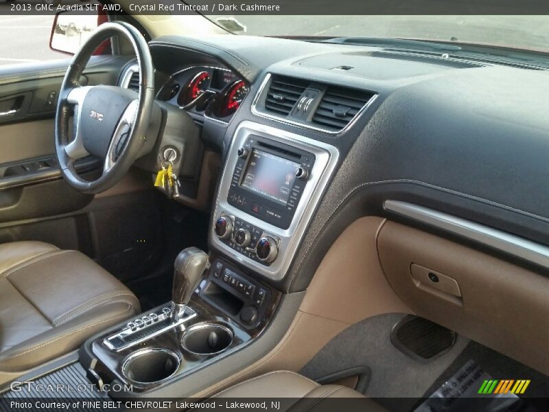 Crystal Red Tintcoat / Dark Cashmere 2013 GMC Acadia SLT AWD