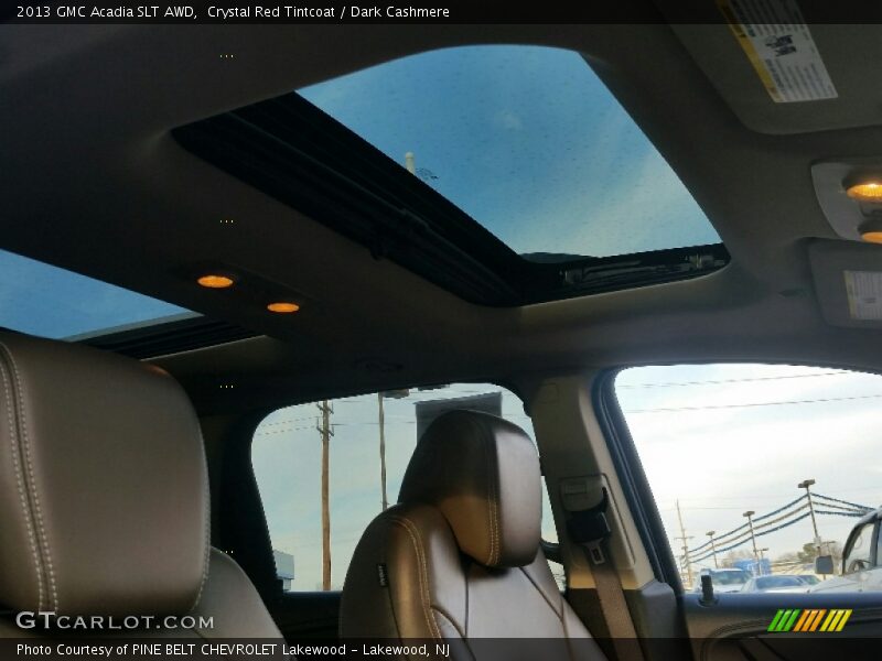 Crystal Red Tintcoat / Dark Cashmere 2013 GMC Acadia SLT AWD