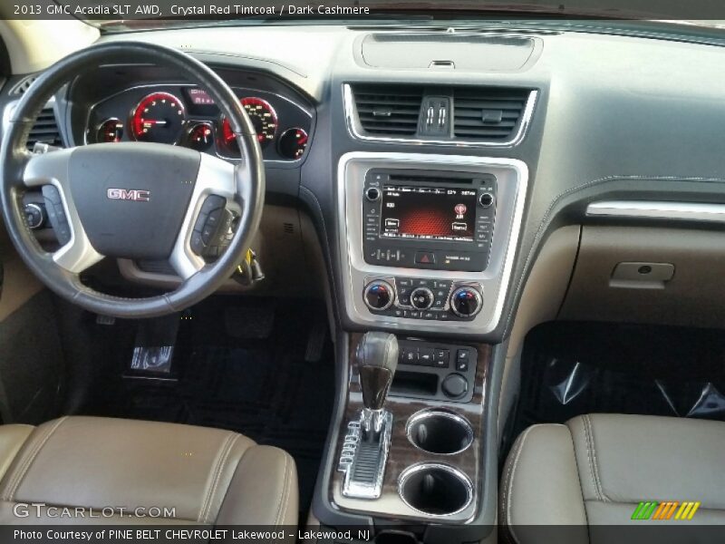 Crystal Red Tintcoat / Dark Cashmere 2013 GMC Acadia SLT AWD