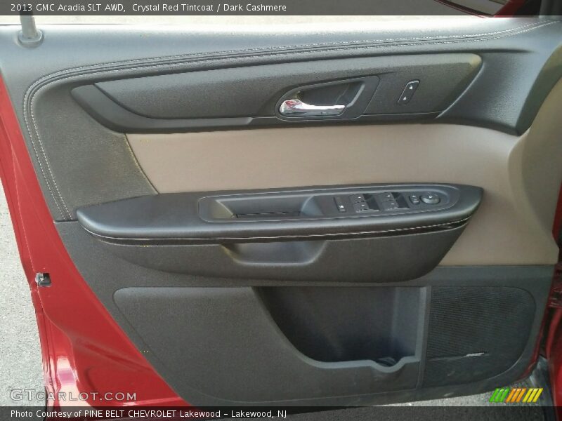 Crystal Red Tintcoat / Dark Cashmere 2013 GMC Acadia SLT AWD