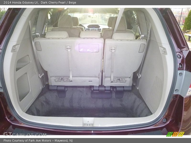 Dark Cherry Pearl / Beige 2014 Honda Odyssey LX