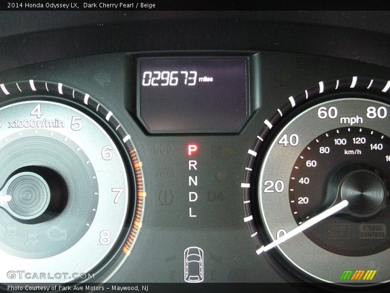 Dark Cherry Pearl / Beige 2014 Honda Odyssey LX